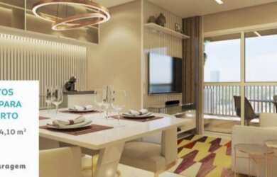 Imagem: O apartamento possui 2 Dormitórios, 1 Banheiro, 1 Vaga na garagem