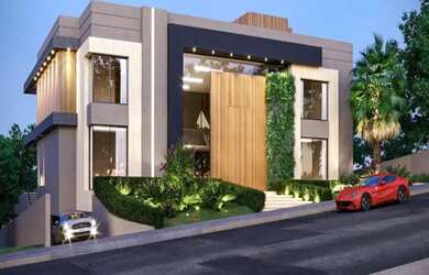 Imagem: A casa em condomínio possui 5 Dormitórios, 5 Banheiros, 5