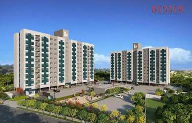 Imagem: O apartamento possui 2 Dormitórios, 1 Banheiro, 1 Vaga na garagem