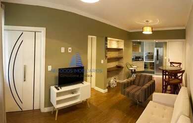 Imagem: O apartamento possui 1 Dormitório, 1 Banheiro, 1 Vaga na garagem