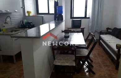 Imagem: O apartamento possui 1 Dormitório, 1 Banheiro, 1 Vaga na garagem