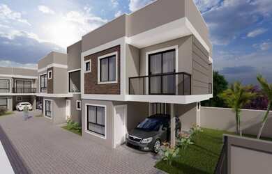 Imagem: A casa em condomínio possui 3 Dormitórios, 3 Banheiros, 2