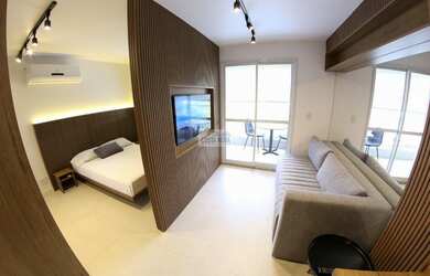 Imagem: O apartamento possui 1 Dormitório, 1 Banheiro, 37m² de Área