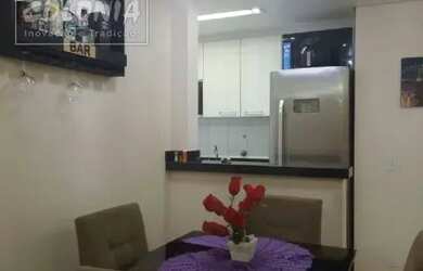 Imagem: O apartamento possui 3 Dormitórios, 1 Banheiro, 1 Vaga na garagem