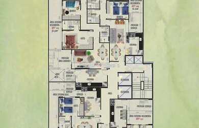 Imagem: O apartamento possui 2 Dormitórios, 1 Banheiro, 1 Vaga na garagem