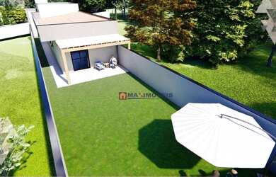 Imagem: A casa em condomínio possui 3 Dormitórios, 2 Banheiros, 2