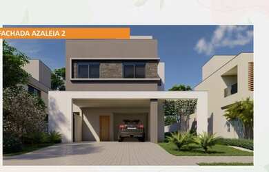 Imagem: A casa em condomínio possui 4 Dormitórios, 4 Banheiros, 2