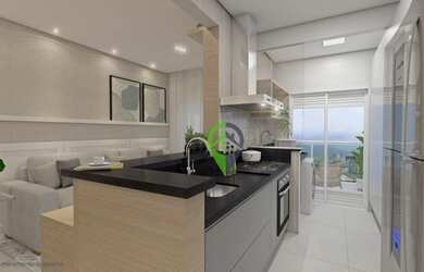 Imagem 2: Apartamento - 2 dormitórios à venda, 67 m² por R$ 542.704 - Ponta da Praia - Santos/SP