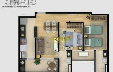 Imagem 10: Apartamento à venda, 66 m² por R$ 354.803,30 - Condomínio JR São Paulo...