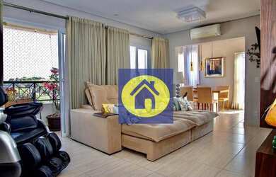 Imagem: O apartamento na cobertura possui 4 Dormitórios, 5 Banheiros