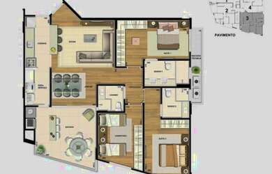 Imagem 15: LINDO APTO COM 3 DORMITÓRIOS E 2 VAGAS GARAGEM