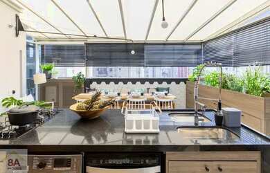 Imagem: O apartamento na cobertura possui 3 Dormitórios, 3 Banheiros