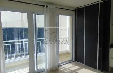 Imagem: O apartamento possui 1 Dormitório, 2 Banheiros, 2 Vagas na