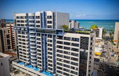 Imagem: O apartamento possui 1 Dormitório, 1 Banheiro, 1 Vaga na garagem