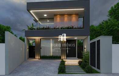 Imagem: A casa em condomínio possui 4 Dormitórios, 5 Banheiros, 2