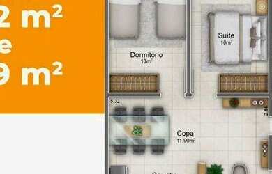 Imagem 2: Apartamento com 2 dormitórios à venda, 63 m² por R$ 235.000 - Parque...