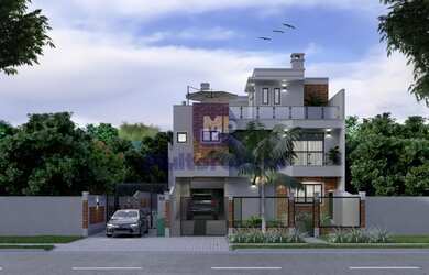 Imagem: A casa possui 3 Dormitórios, 5 Banheiros, 2 Vagas na garagem