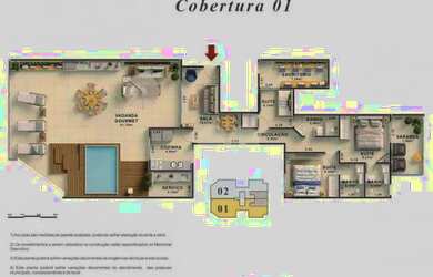Imagem 7: Cobertura com 3 suítes à venda, 187 m² por R$ 1.210.000 - Recreio dos...