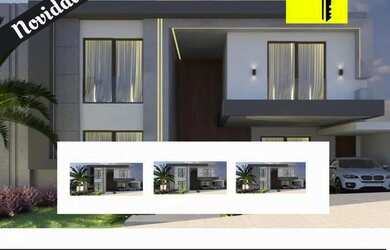 Imagem: A casa em condomínio possui 4 Dormitórios, 5 Banheiros, 4