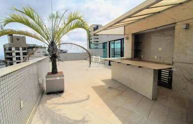 Imagem: O apartamento na cobertura possui 4 Dormitórios, 5 Banheiros