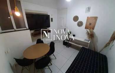 Imagem: O apartamento possui 1 Dormitório, 1 Banheiro, 35m² de Área