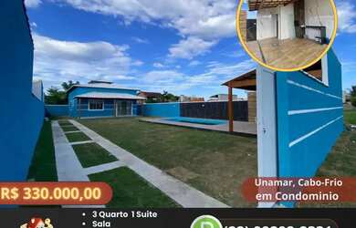 Imagem 1: Imóvel para venda possui 70 metros quadrados com 3 quartos em Samburá (Tamoios) - Cabo Fri