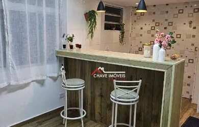 Imagem: O studio possui 1 Dormitório, 1 Banheiro, 1 Vaga na garagem