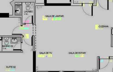 Imagem: O apartamento possui 2 Dormitórios, 3 Banheiros, 2 Vagas na