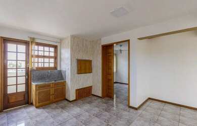 Imagem: O apartamento na cobertura possui 4 Dormitórios, 3 Banheiros