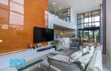 Imagem: A casa em condomínio possui 4 Dormitórios, 5 Banheiros, 4