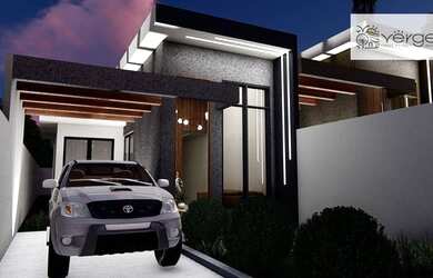 Imagem: A casa possui 3 Dormitórios, 2 Banheiros, 2 Vagas na garagem