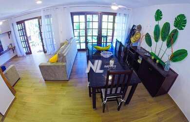 Imagem: A casa em condomínio possui 4 Dormitórios, 4 Banheiros, 2