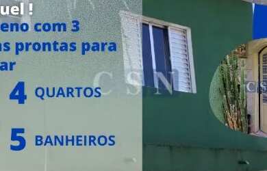 Imagem: A casa possui 4 Dormitórios, 5 Banheiros, 2 Vagas na garagem