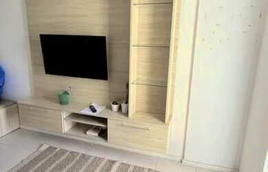 Imagem: O apartamento possui 1 Dormitório, 1 Banheiro, 1 Vaga na garagem