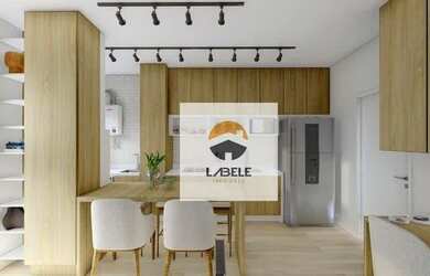 Imagem: O apartamento possui 1 Dormitório, 1 Banheiro, 1 Vaga na garagem