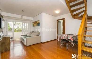 Imagem: O apartamento na cobertura possui 3 Dormitórios, 2 Banheiros