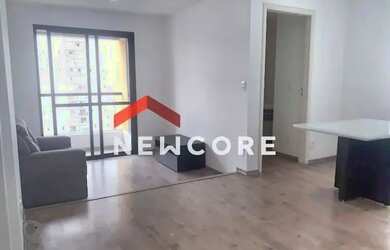 Imagem: O apartamento possui 1 Dormitório, 1 Banheiro, 1 Vaga na garagem