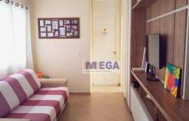 Imagem: O apartamento possui 2 Dormitórios, 1 Banheiro, 1 Vaga na garagem