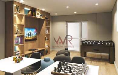 Imagem: O apartamento possui 2 Dormitórios, 1 Banheiro, 1 Vaga na garagem