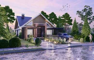 Imagem: A casa possui 3 Dormitórios, 1 Banheiro, 1 Vaga na garagem