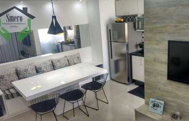 Imagem: O apartamento possui 2 Dormitórios, 1 Banheiro, 1 Vaga na garagem