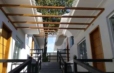 Imagem: A casa em condomínio possui 2 Dormitórios, 1 Banheiro, 54m²