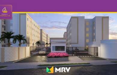 Imagem: O apartamento possui 2 Dormitórios, 1 Banheiro, 1 Vaga na garagem