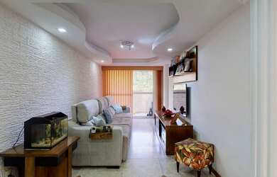 Imagem: O apartamento na cobertura possui 4 Dormitórios, 2 Banheiros