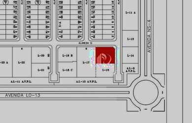 Imagem: O terreno possui 1.828m² de Área e está localizado em Plano
