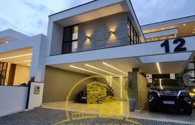 Imagem: A casa em condomínio à venda possui 4 Dormitórios, 4 Banheiros