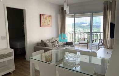 Imagem: O apartamento possui 1 Dormitório, 1 Banheiro, 1 Vaga na garagem