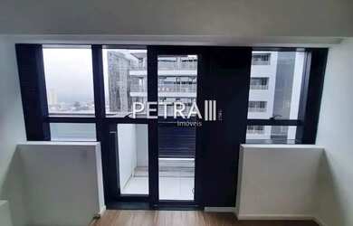 Imagem: O apartamento possui 1 Dormitório, 1 Banheiro, 1 Vaga na garagem