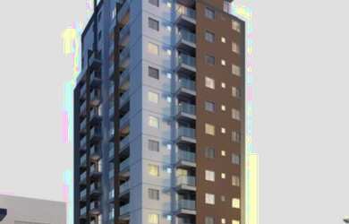 Imagem: O apartamento possui 1 Dormitório, 1 Banheiro, 1 Vaga na garagem