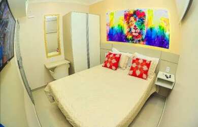 Imagem: O studio possui 1 Dormitório, 1 Banheiro, 1 Vaga na garagem